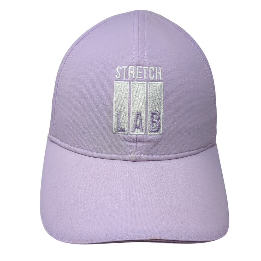 Stretch Lab Fitted Baseball Cap Purple L Embroidered Lightweight Topknot